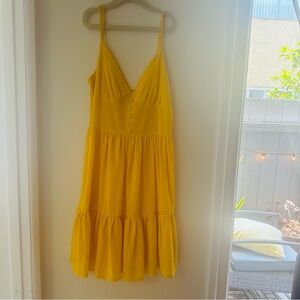 Yellow v neck mini sundress from Cider. Good condition barely worn. Size XS